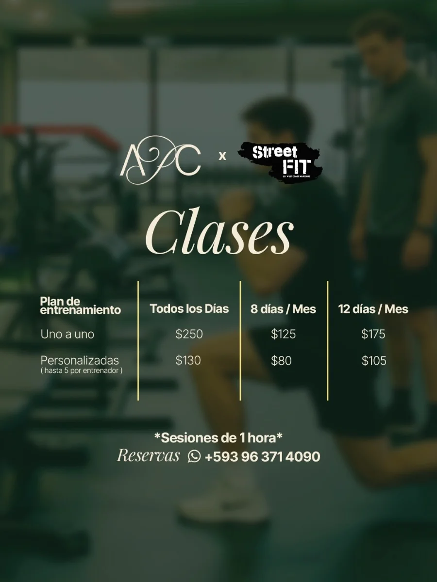 Clases de entrenamiento físico APC × Street FIT